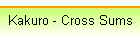 Kakuro - Cross Sums