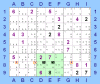 Locked Candidates con candidati bloccati in riquadro ed eliminazioni in riga bilaterali (per Sudoku Solving Guide Pages)