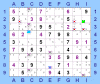 Link all'immagine di 3 Naked Singles con 10 eliminazioni possibili evidenziati dalla scheda Aiuti-Hints Tecniche della User Form per Pencilmark Grids del Sudoku Analyzer Logic Solver & Report Builder