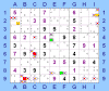 Link all'immagine di 6 Hidden Singles con 18 eliminazioni possibili evidenziati dalla scheda Aiuti-Hints Tecniche della User Form per Pencilmark Grids del Sudoku Analyzer Logic Solver & Report Builder